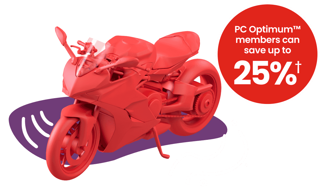 PC Optimum™ members can save up to 25%†.