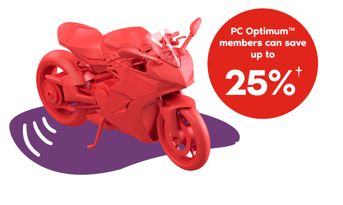 PC Optimum™ members can save up to 25%†.